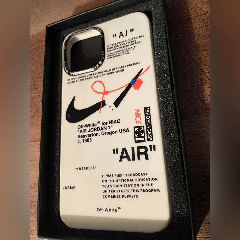 The Limited | Apple 12Pro Max Nike “off-White” inspired printed bumper case